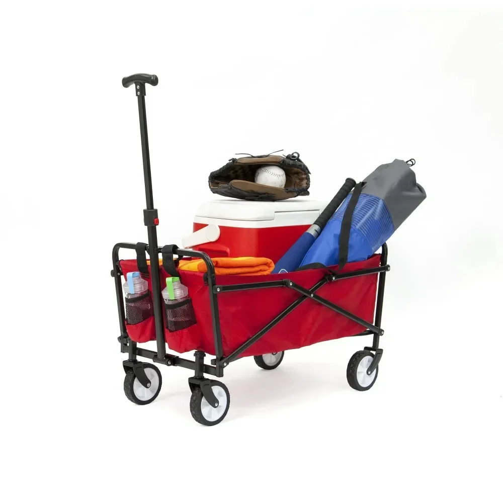 

Compact Outdoor Folding Utility Wagon Hand Cart Push Cart Dolly Garden Carts Trolley Trolleys Portable Truck Supplies Home