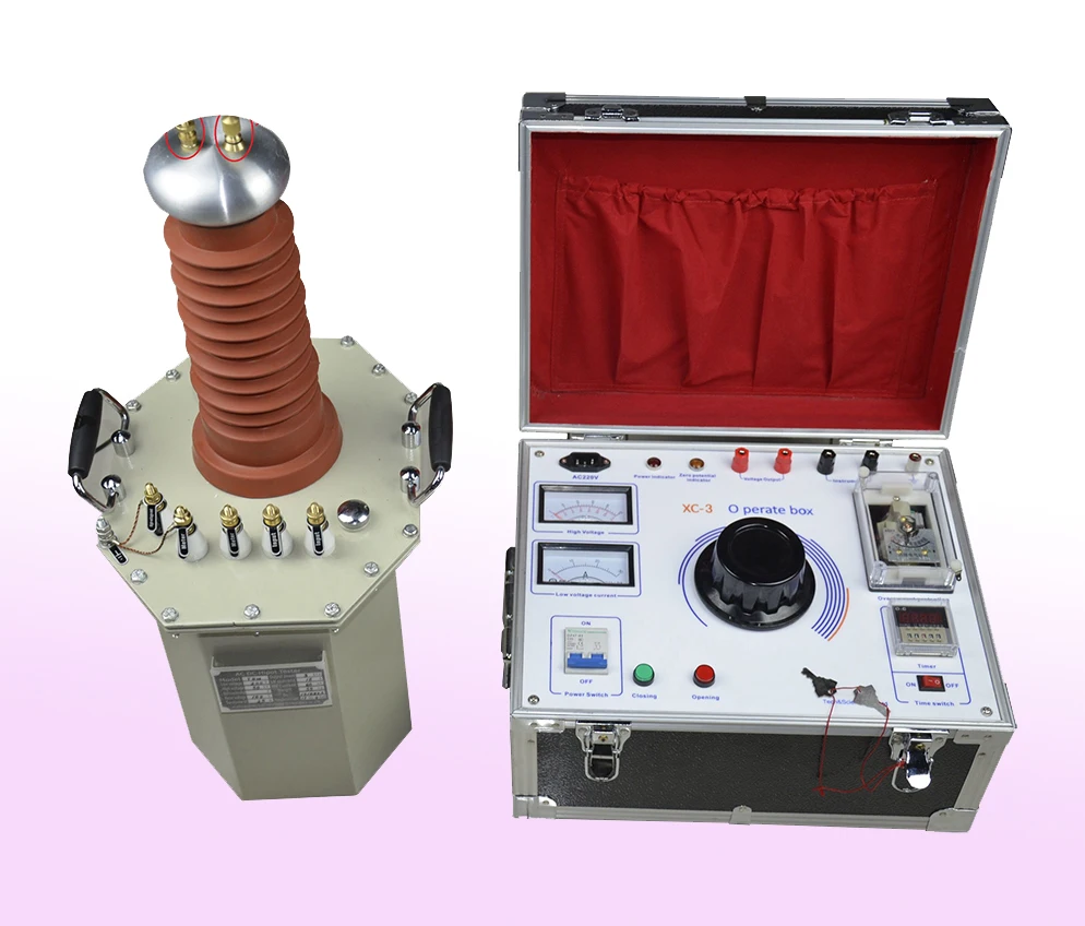 

Oil Immersed HV Test Transformer HIPOT AC Hipot Tester AC DC Power High Potential Tester