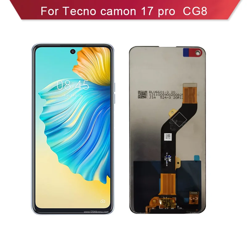 For Tecno Camon 17 Pro CG8 Display LCD And Touch Screen Digitizer Assembly CG8H Screen Replacement Parts