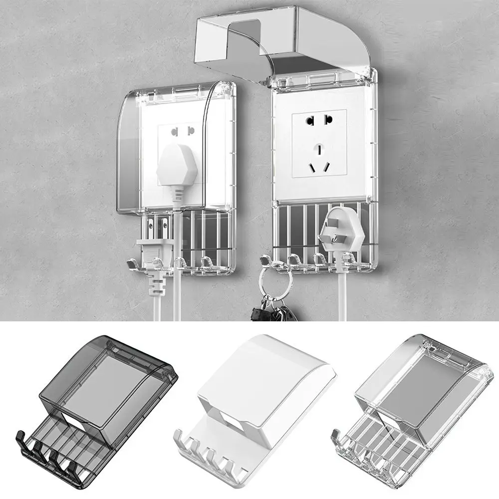 

86 Type Switch Protective Cover Waterproof with Hook Socket Protector Self-Adhesive Transparent Switch Waterproof Cover