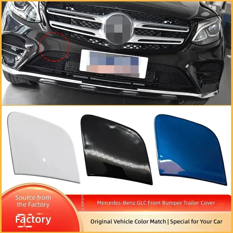 for Mercedes Benz GLC Class W253 Front Bumper Trailer Tow Hook Cover 2538853400 Traction Hole Cap Plug