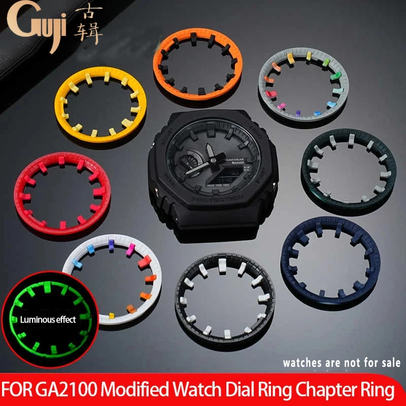 Casioak DIY часы весы кольцо индекс для Casio 5611 GA2100 2110 2IN1 часовой маркер циферблат кольцо ремонт модификация циферблата детали часов