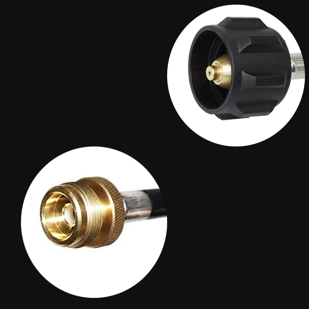 Brass Propane Tank Hose Adapter 1 Lb to 20 Lb Qcc1 Converter High Pressure Leak Proof Weather Resistant for Heater Grill Lantern