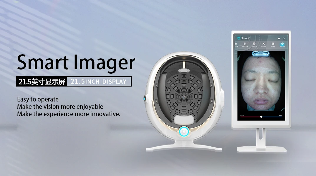 2025 Moji Scanner Facial Skin Analyzer With I Pad for Hydration Skin Testing Machine Facial Skin Analyzer 3d Machine Facial