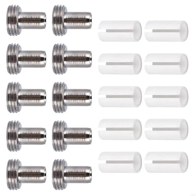 Red Light Tester Replacement Ends and White Sleeves, 20 Part Set for Handheld Repair and Service Maintenance Set Use Pack Set