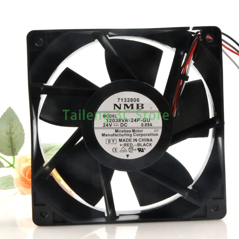 

24V High Speed Cooling Fan for NMB 12038VA-24P-GU 120mm 12cm 12038 120X120X38mm DC 24V 0.89A Server Fan