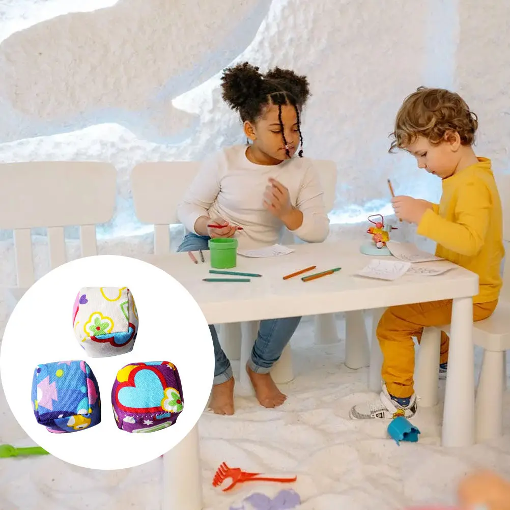 

3Pcs Premium Round Sandbag for Kids Outdoor Indoor Throwing Games Hand Foot Coordination Development Bright Color Sports