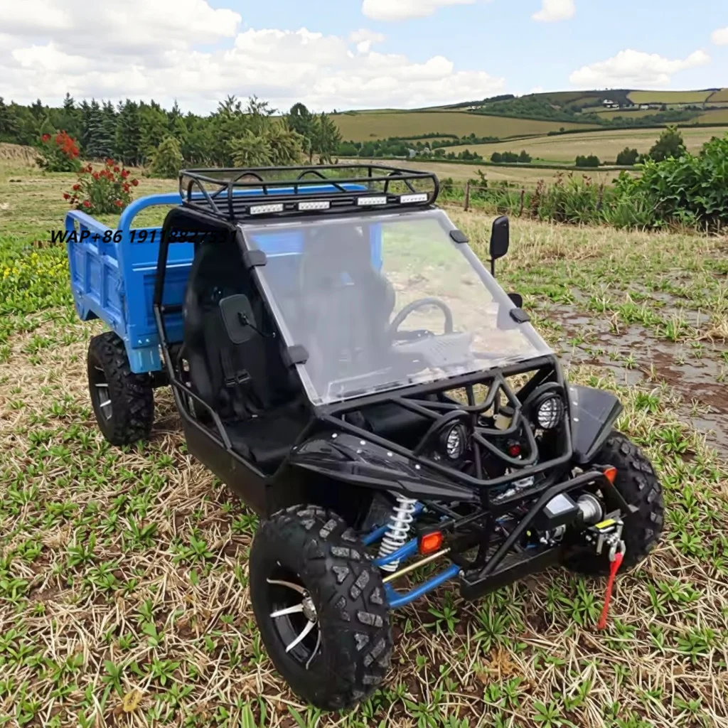 230cc Automatic ATV Mountain Farmer Car Agricultural Vehicle Four-Wheeled Cargo Passenger Orchard Pulling Trucks Shaft Drive