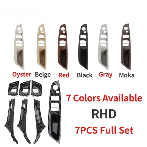 LHD RHD 업그레이드 인테리어 승객 문짝 핸들 내부 패널 트림, BMW 5 시리즈 F10 F11 F18 520i 523i 525i 528i 535i 용, 신제품