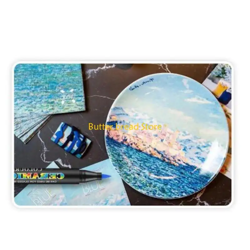 مجموعة أقلام طلاء الأكريليك W89C مكونة من 24 أو 12 لونًا قلم تحديد للرسم على زجاج السيراميك #3