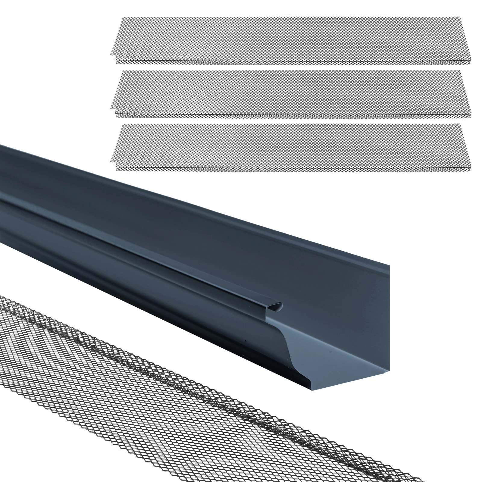 

70 шт. сеток-фильтров для водостоков из нержавеющей стали, защитные накладки для водосточных желобов 6 дюймов x 210 футов для защиты садовых и кровельных дренажных систем