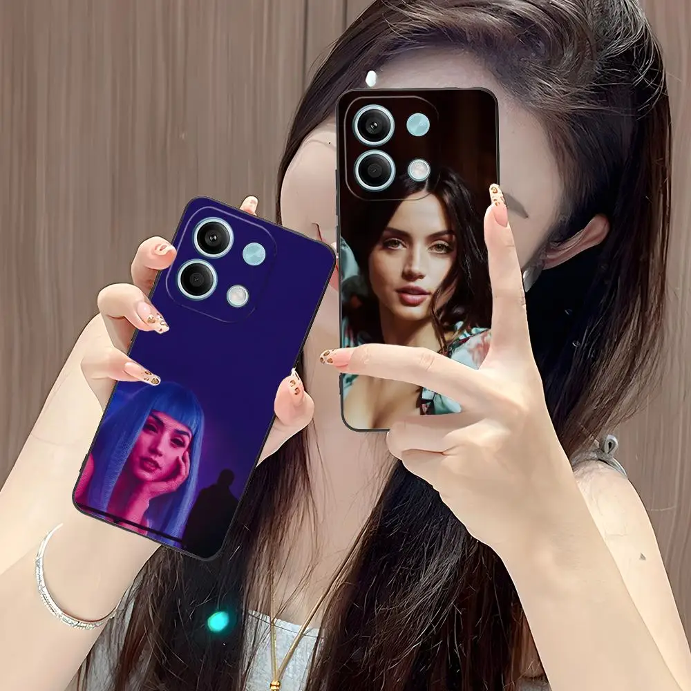

Ana de Armas Mobile Phone Case for POCO M7 M6 M5 M4 M3 X7 X6 X5 X4 X3 Pro GT 5G Colorful Printing Cover Cover Pretty Smartphone