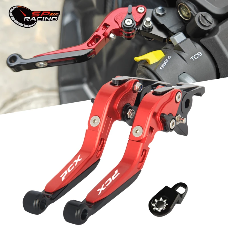 

For HONDA PCX160 PCX 125 150 160 ABS Double Disc Brake Motorcycle Accessories Modified Foldable with Parking Function Brake