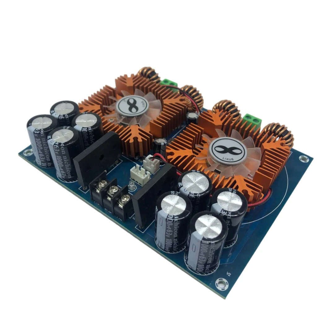 Free Ship 1pcs XH-M254 Dual-Core Digital Amplifier Board Audio Amplifier Board 420W * 2 High-Power Tda8954th With Fan