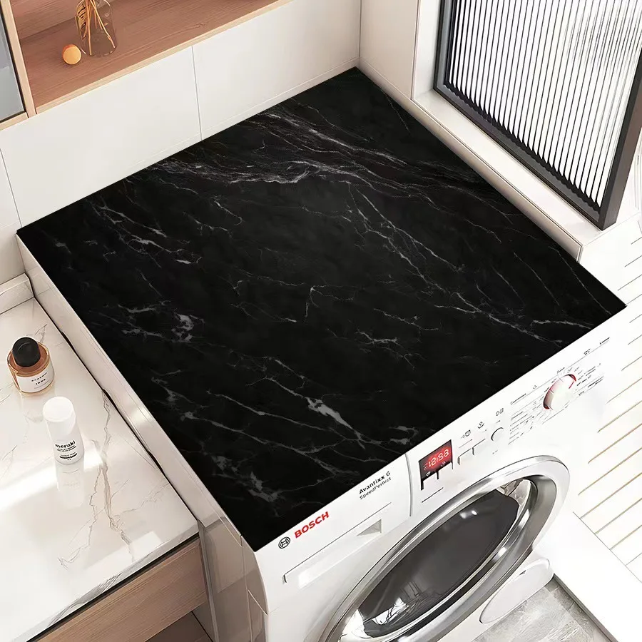 Nordic Washing Machine Cover Diatom Mud Dust-proof Water-absorbent Multi-function Fashion Bedside Cupboard Protective Home Decor