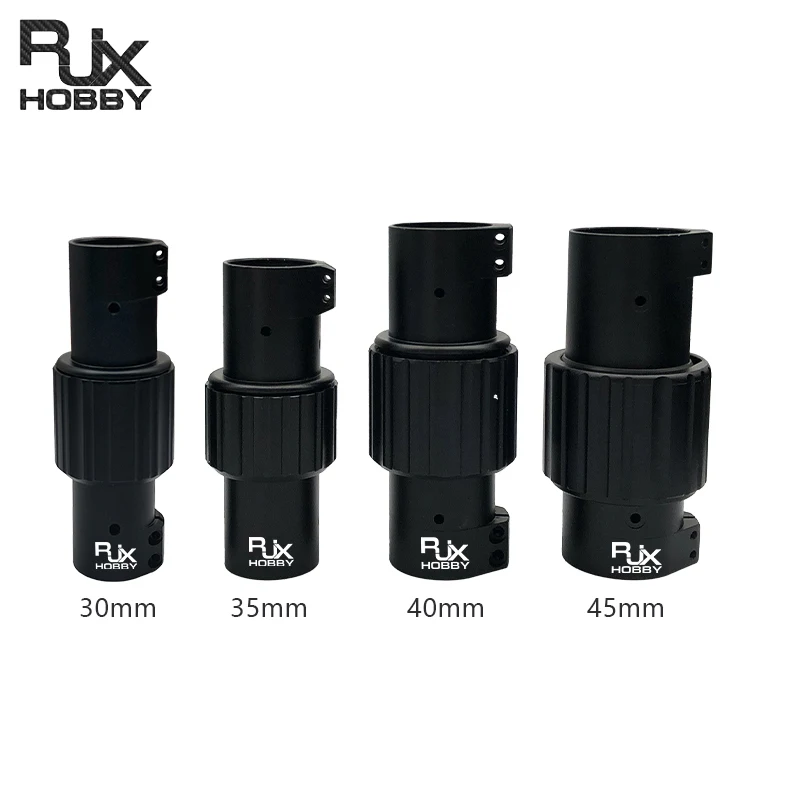 

RJXHOBBY 1PCS 30/35/40/45mm Folding Arm Carbon Tube Connector Clip Self-lock Folding Rack Parts for RC Agriculture UAV Drone