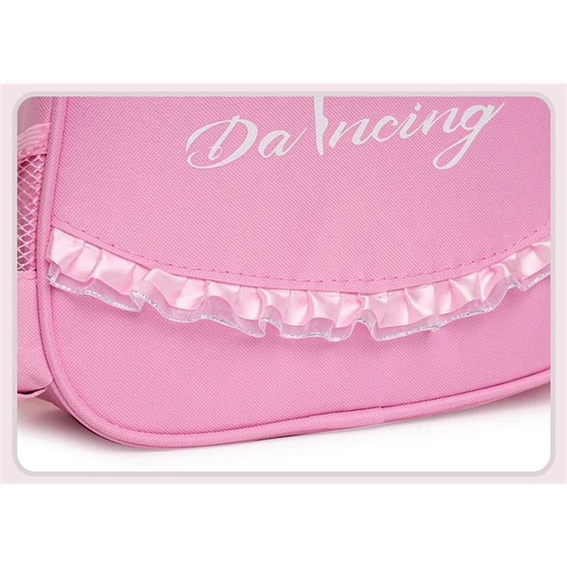 Kinder Mädchen Ballett Tanz Lagerung Spitze Rand Rucksack tanzen Latin tanzen Seesack Ballerina Lagerung Handtasche Schule Daypack