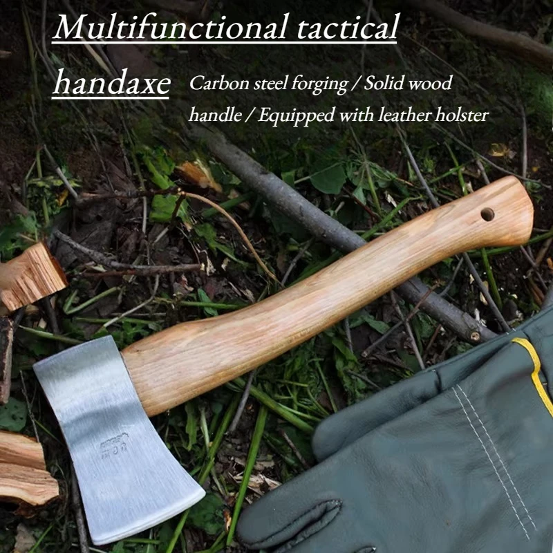 

Outdoor Forging Woodworking Axe Camping Self-defense Tactical Axe for Cutting Wood Multi-functional Logging Portable Tool