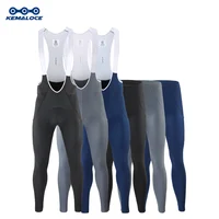 KEMALOCE Culotte Largo Ciclismo Hombre Verano&Otoño Secado Rápido Azul/Negro/Gris Almohadilla de gel Pantalones Con Tirantes Para Bicicleta MTB Gama Alta Respirable Pantalón Largo Ciclismo