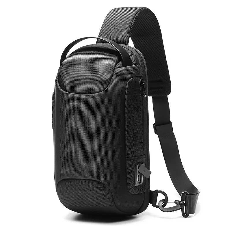 Sports car breast bag men's 2024 new trendy fashion large-capacity locomotive riding messenger bag