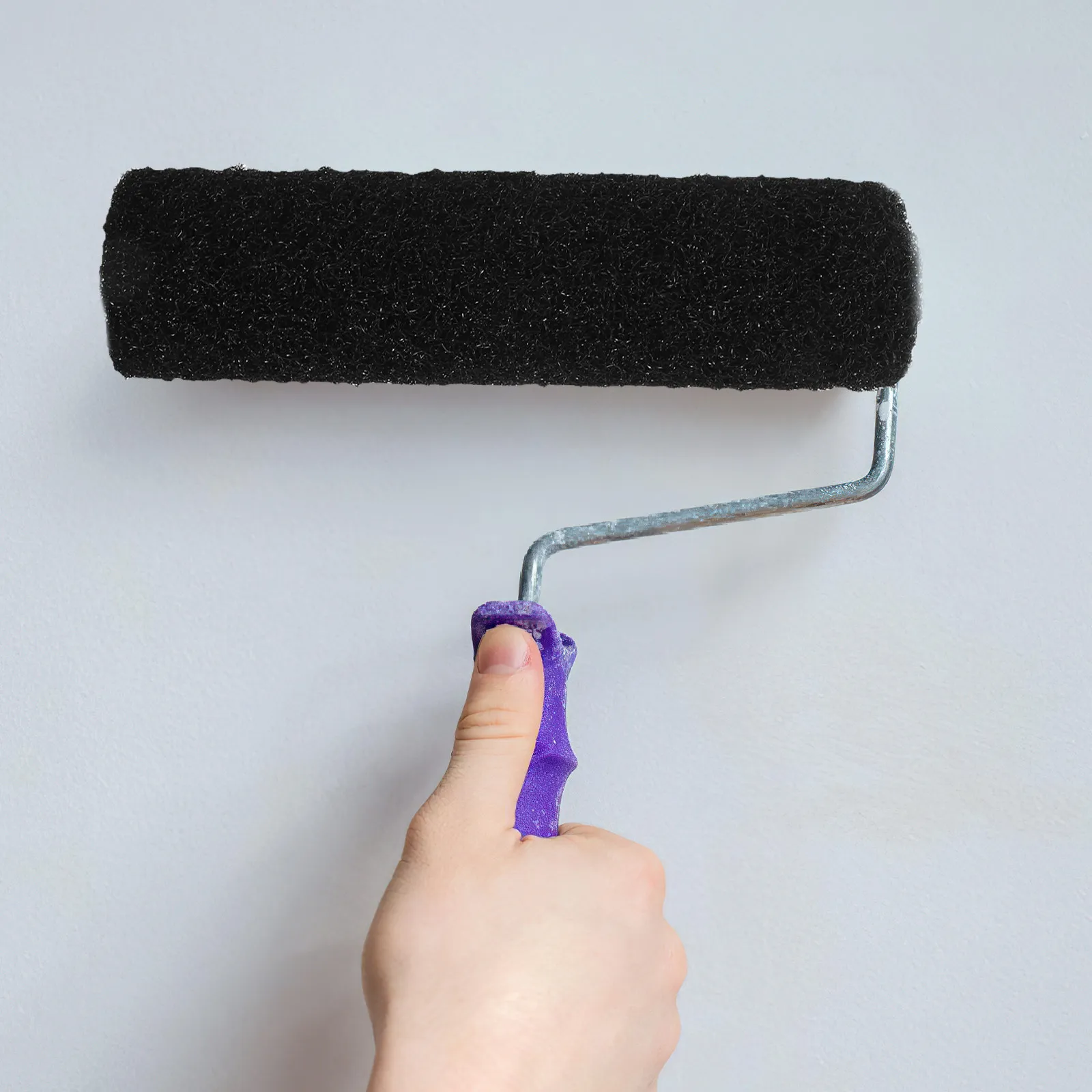 9 Inch Black Drywall Putty Roller Brush High Elasticity Nylon Bristles for Smooth Even Compound Application Texture Wall Roll on - view 5