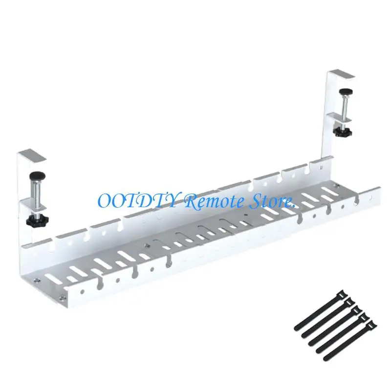  Not Drill Under Table Wire Management Tray With Retractable Design Keep Cords Neat For Office And Home Use Build