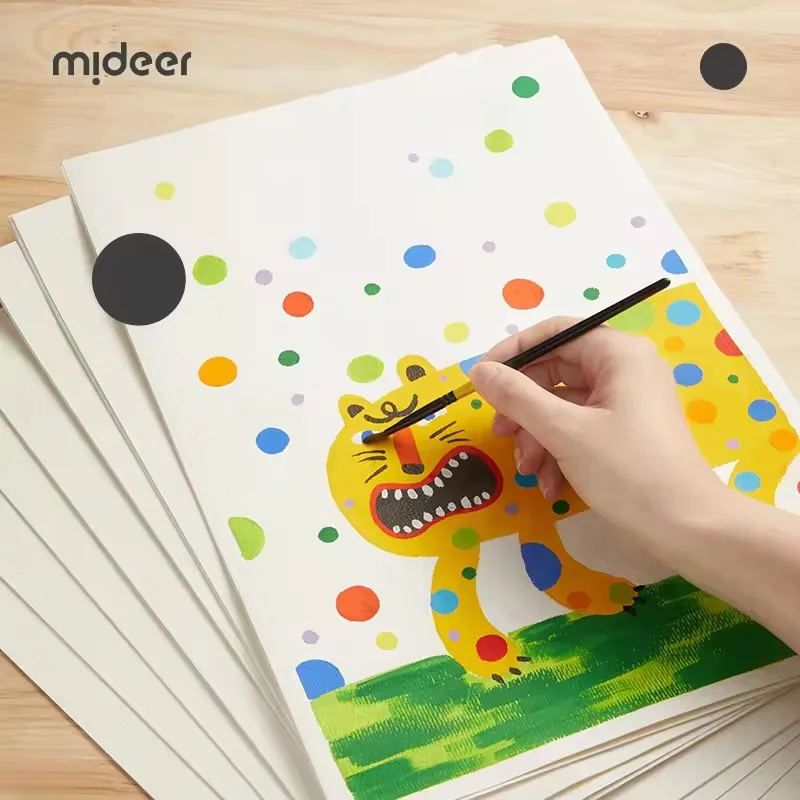 Mideer 15 szt. Profesjonalny papier do malowania pigmentami, papier do kolorowania, papier do rękodzieła artystycznego, zabawki do rysowania dla dzieci