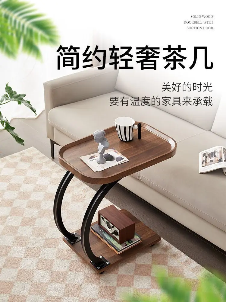 Light luxury mobile corner, living room sofa, side cabinet, creative balcony, small table, minimalist art, tea table