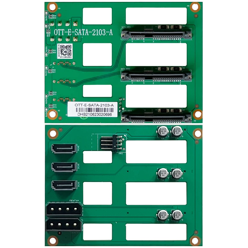 Rak Data Kabinet HDD SSD SATA 3.5 Inci Seluler 3-Bay Hot Swap untuk Dua Posisi Drive Optik 5.25 Inci