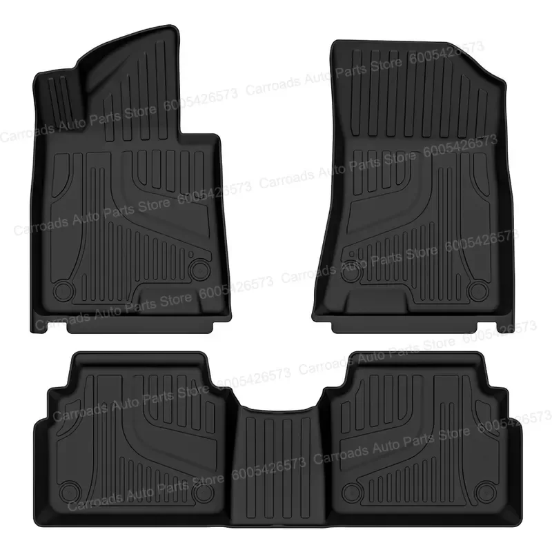 (LHD)Perfect Fit TPE 3D All-Weather Floor Mats for Hyundai Sonata 2024+ - Eco-Friendly, Anti-Slip, OEM Fit