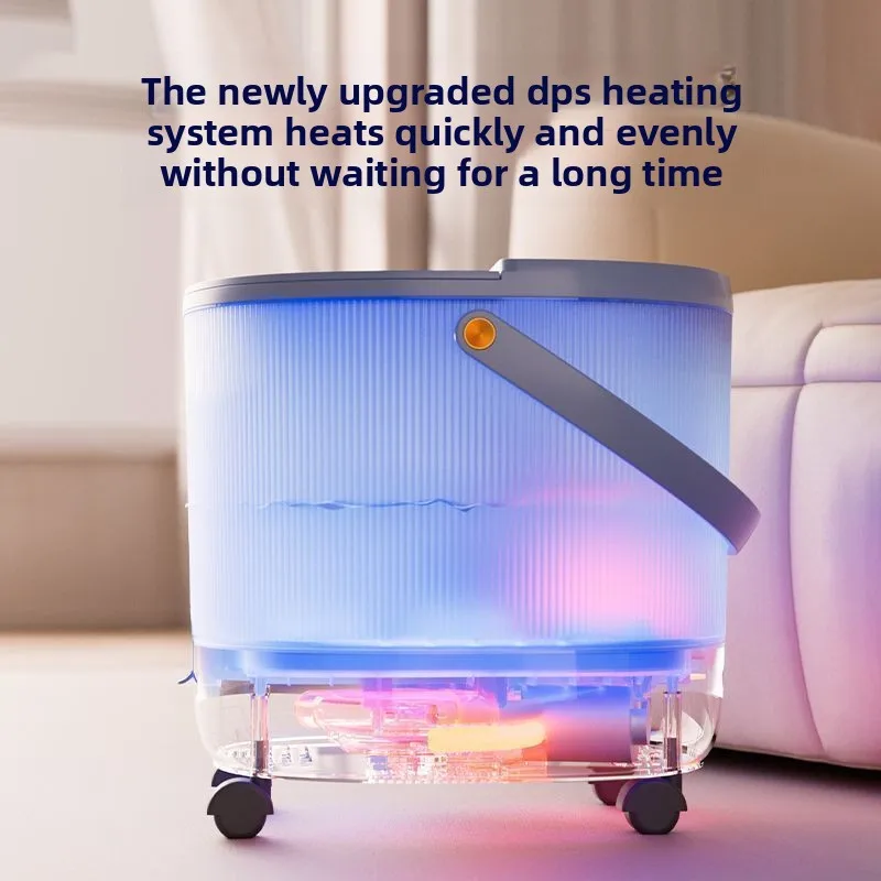 Electric Massage Roller Foot Bath Bucket Heated Constant Temperature Automatic Footbath Machine Foot Spa Bathtub Pedicure