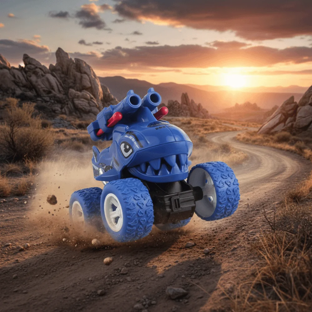 Cartoon Dinosaur Dinosaur Inertial Ejection Car Off-Road Vehicle Inertial Ejection Dual Ballistic Drop-Resistant Car