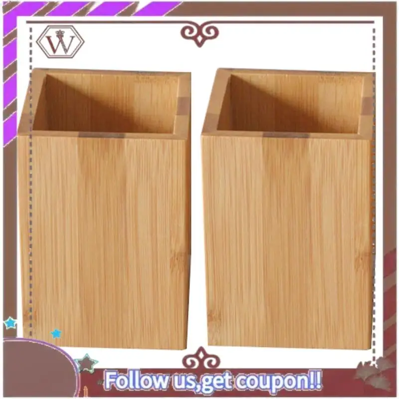 أحدث الخيزران الخشب مكتب حامل القلم الرصاص حامل متعدد الاستخدام قلم رصاص كأس وعاء منظم مكتب أصحاب قلم رصاص أصحاب القلم دائم