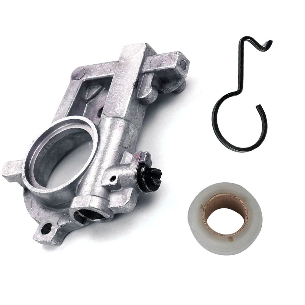 Kit oliatore pompa olio di ricambio per parti di oliatura con molla a vite senza fine adatta per motoseghe modello 066 MS650 e MS660