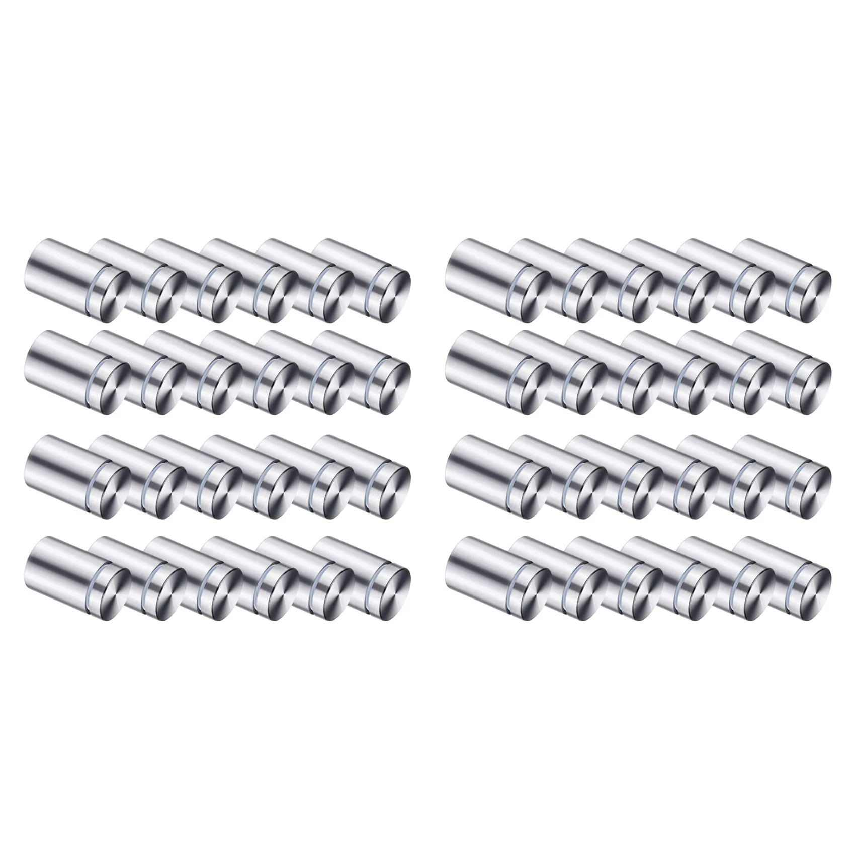 AS94-100 Packs Sign Standoff Screws Advertising Screws Stainless Steel Wall Standoff Mounts Glass Acrylic Nail For Glass