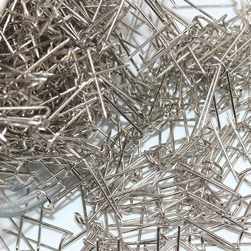 50pcs Metal Pins Silver U-Pin for Jewelry Display Quilt Applique Dressmaker Pins Sewing Needle Sewing Accessories