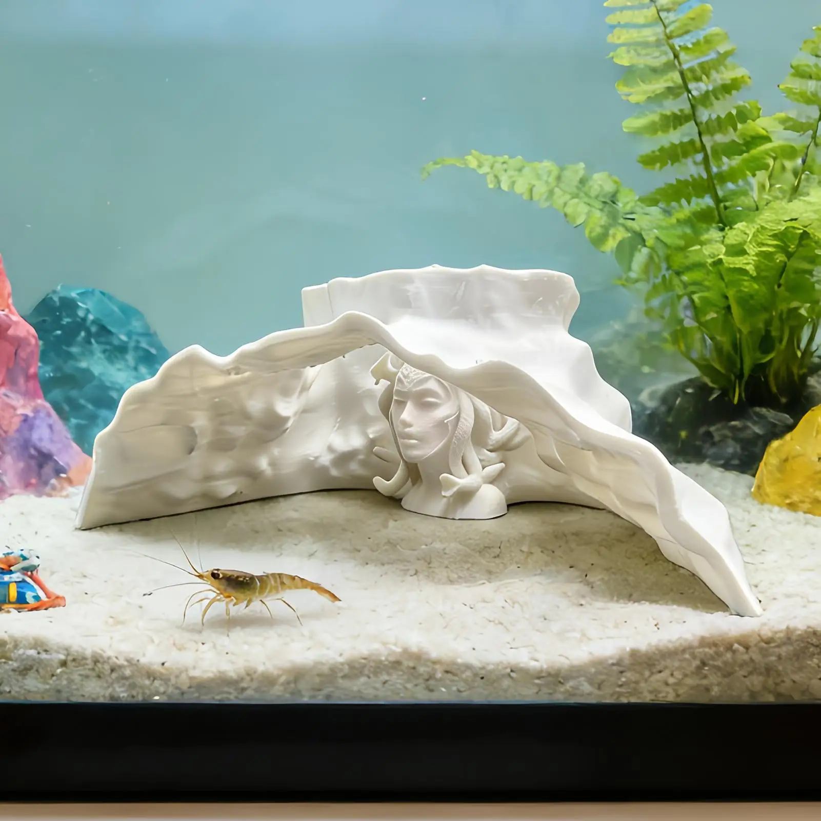 Caverna Subterrânea para Aquário, Habitat para Betta, Corydora, Peixe-Gato, Peixe-Palhaço, Guppy, Cory, Cíclidos Pequenos e Répteis