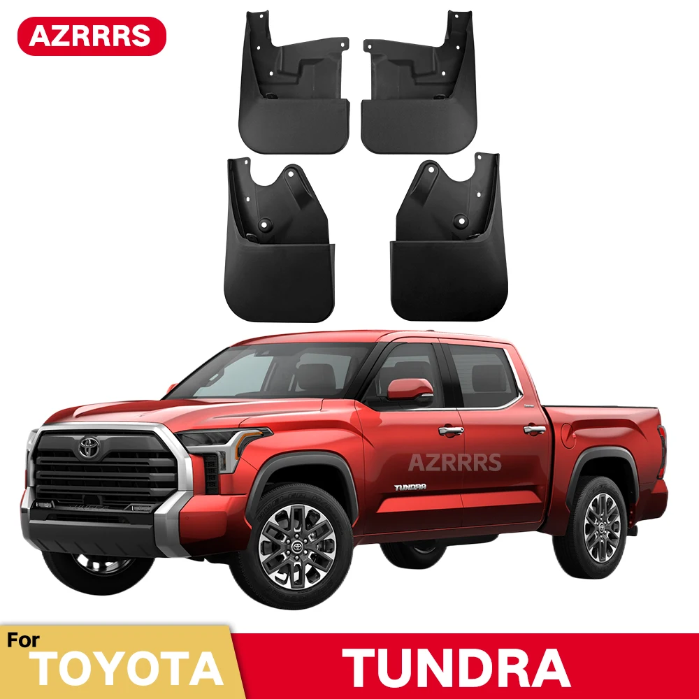 

MudFlaps For TOYOTA TUNDRA 2022 2023 Mudguards Mud Flaps Splash Guards Front Rear Wheels Fender Car Accessories 4Pcs