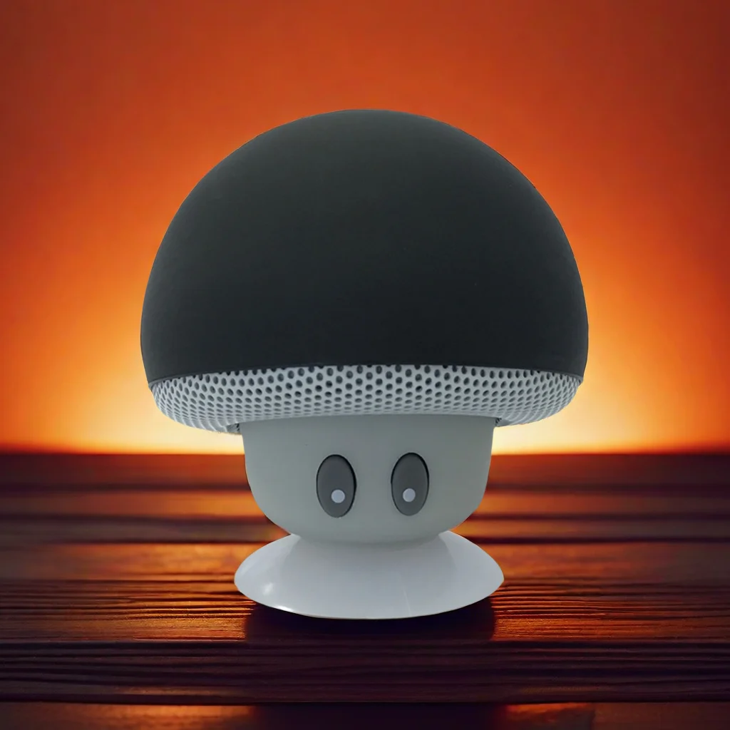 Mini Portable Bluetooth Speaker Powerful Suction-Cup Built-in Microphone Bluetooth Speaker for Phone Shower Gift 5.0 Connection