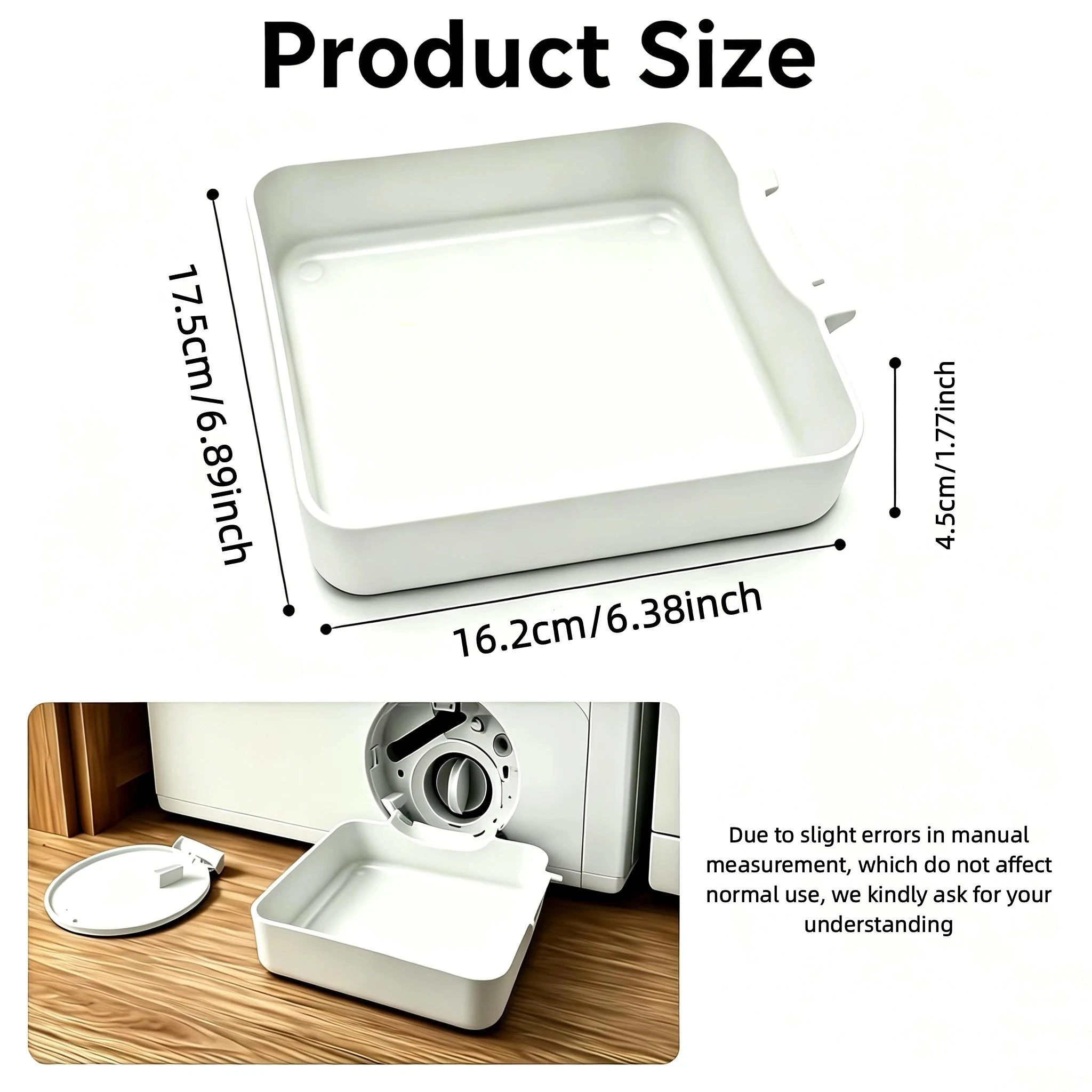 High Quality Washing Machine Drain Tray Water Catch Box Leak Proof Pan For Drum Washer Floor Protection