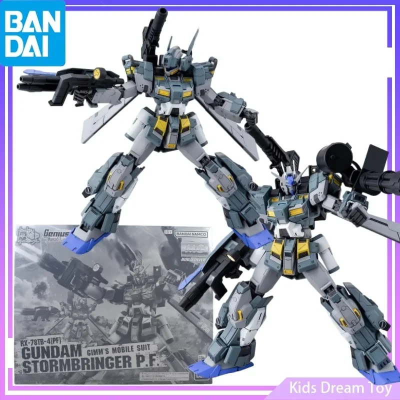 Bandai in Stock Original MG GUNDAM Anime RX-78TB-4[PF] GUNDAM STORMBRINGER P.F. Action Figures Toys Collectible Model Gifts Kids