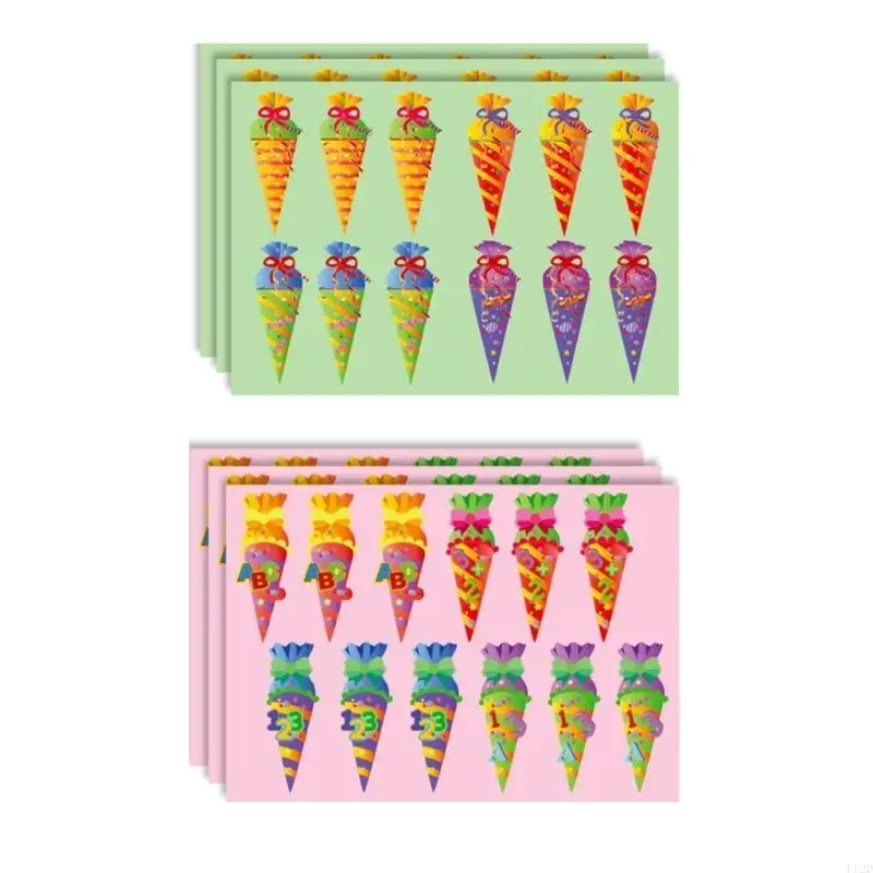 F62d 만화가 수하물 스케이트 보드 방수 데칼 스티커를위한 학교 스티커로 돌아갑니다.