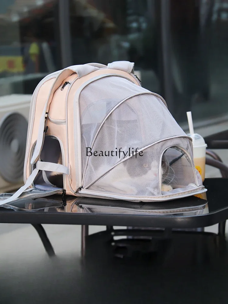

Y Cat Bag Outdoor Portable Cat Backpack Breathable Large Capacity Pet Backpack