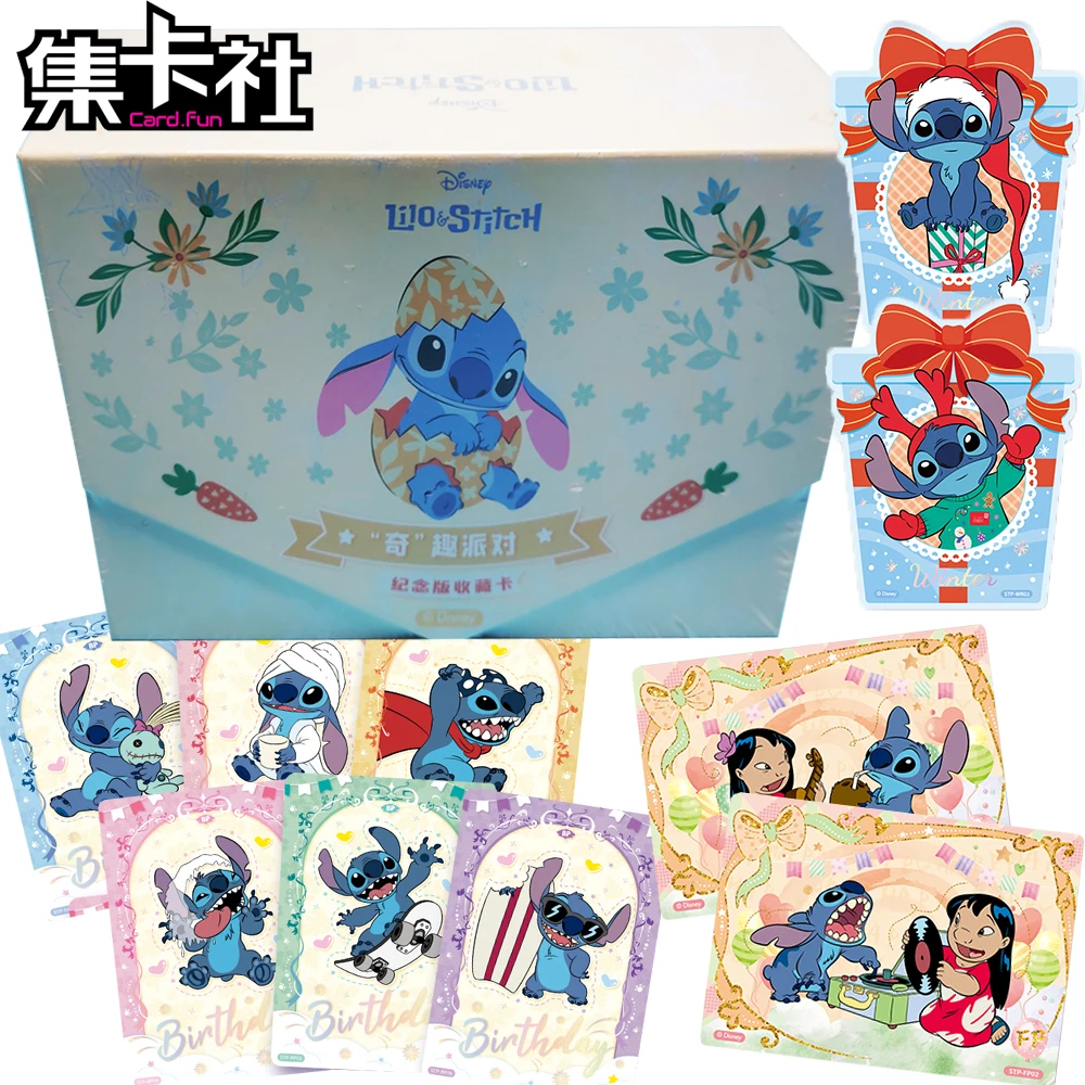 

Card.fun оригинальные коллекционные карты Лило и Стич для детей, приключенческие анимационные забавные вечерние серии, портретные карты с персонажами, подарки