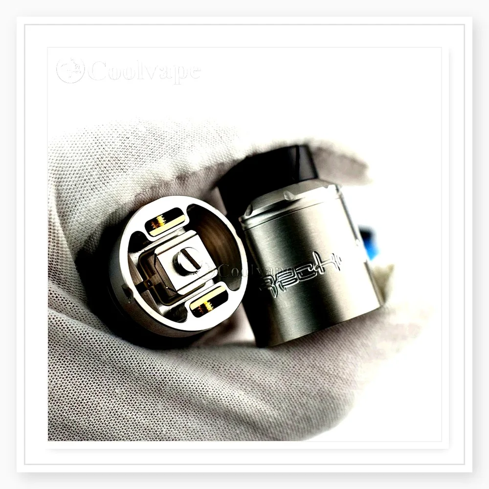 Wolfcoolvape Reckoning RDA 25mm - Versatile Mesh & Single Coil Design with BF Pin and Adjustable Airflow for E-Cigarettes