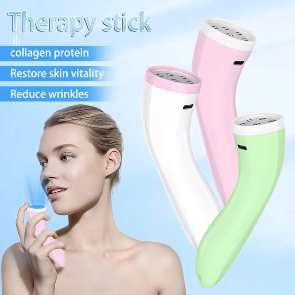 الوجه يتلاشى الفول طباعة الطاقة حب الشباب إزالة الجمال جهاز مدلك الوجه العلاج بالضوء آلة الأحمر الأزرق حب الشباب بقعة العلاج