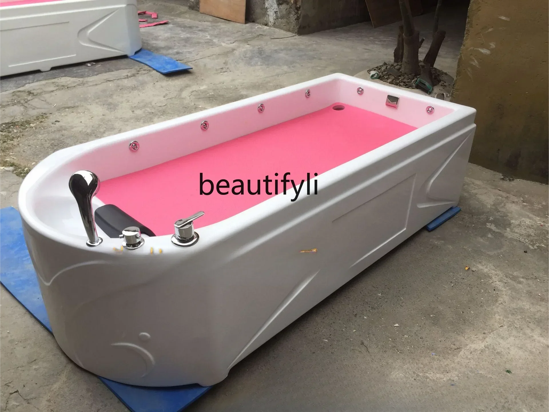 ss 8350Round Head Shampoo Spa Medical Massage Bath Salt Bath Bed Constant Temperature Water Bed