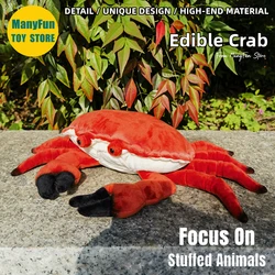 Edible Crab Plush Toy High Fidelity Brown Crab Plushie Crab Peluche Lifelike Stuffed Animals Simulation Doll Kawai Toy Gifts Kid