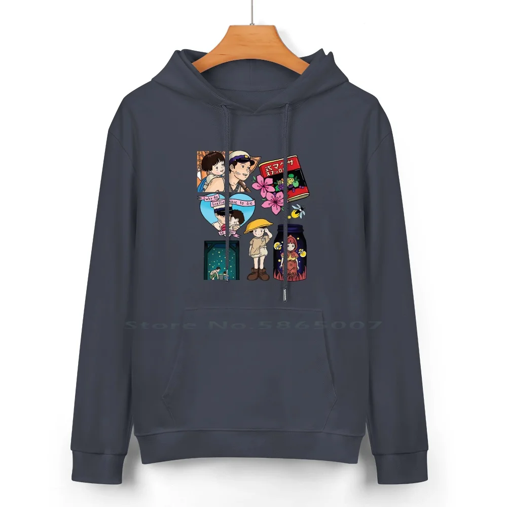 Grave Of The Fireflies Pure Cotton Hoodie Sweater 24 Colors Grave Of The Fireflies Grave Of Fireflies Gotf Packs Anime Manga