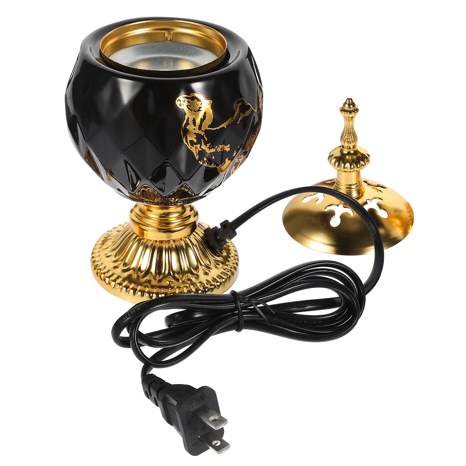 

Ceramic Electric Incense Burner Plug In Stove Middle East Style Retro Censer Holder Decorative Desk nament Bright Color